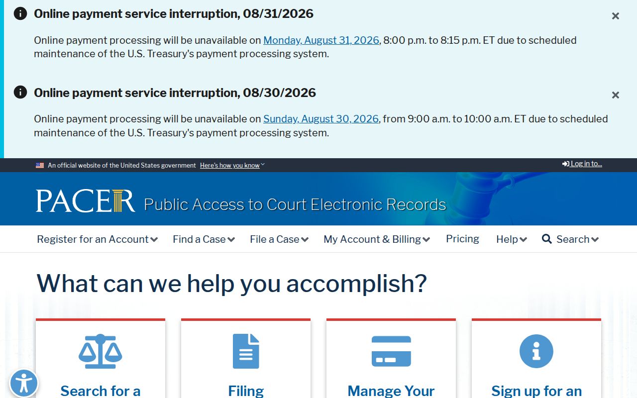 Montgomery County case search boundary between Missouri court records and federal PACER records