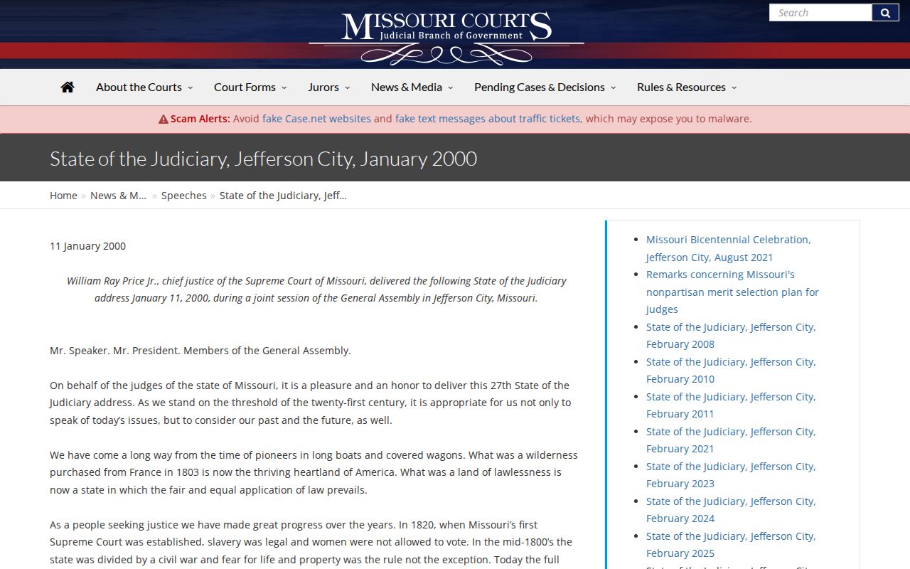 Montgomery County court docket technology and public case information history