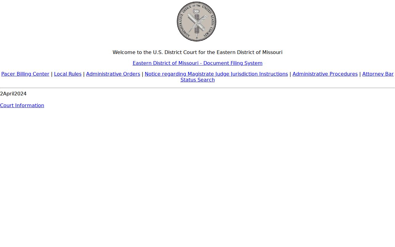 Montgomery County Jonesburg court docket federal CM ECF source