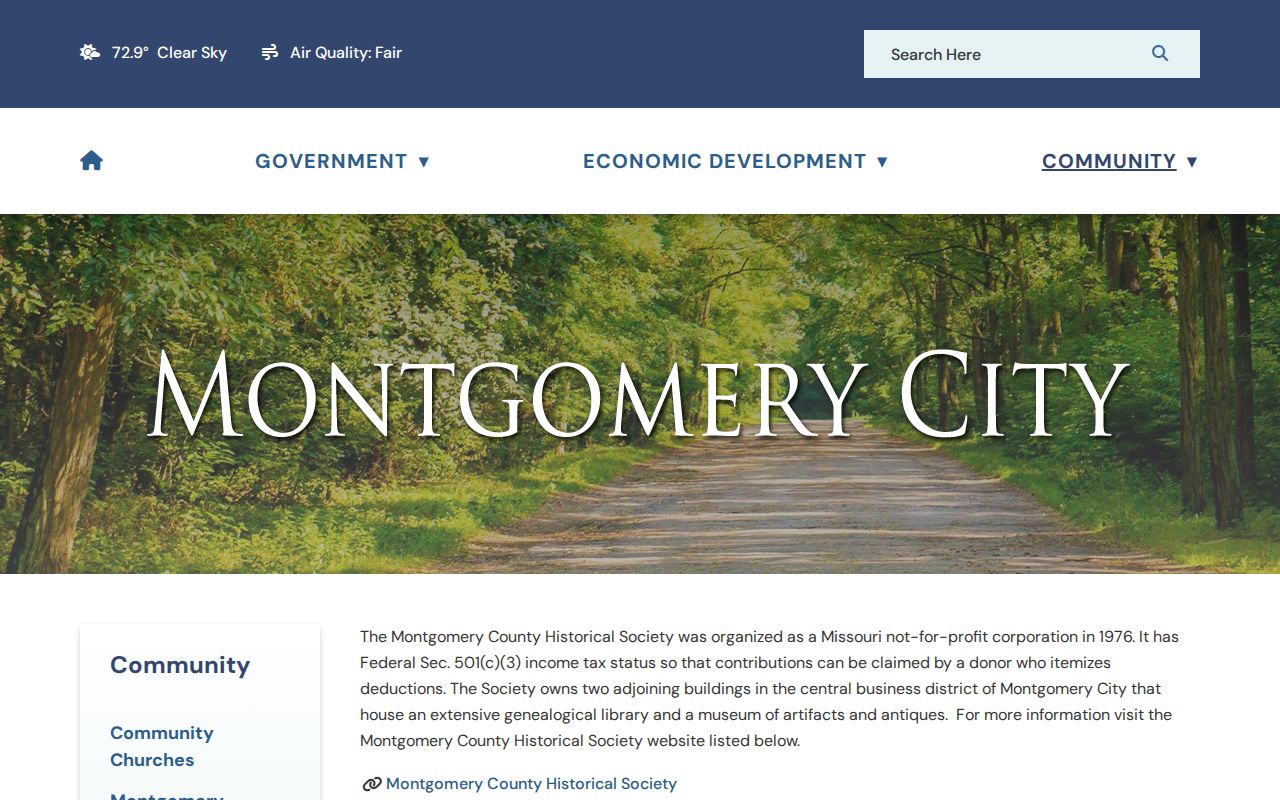 Montgomery County Montgomery City court docket historical society source